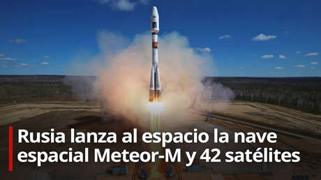 VIDEO: Rusia lanza al espacio la nave espacial Meteor-M y 42 satélites