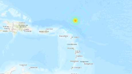 Se registra un sismo de magnitud 6,6 cerca de Antigua y Barbuda