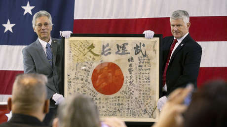 Un museo de EE.UU. devolverá la bandera de Japón de un soldado de la Segunda Guerra Mundial a su familia