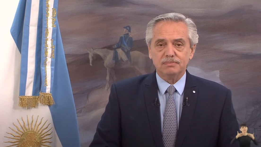 El presidente de Argentina, Alberto Fernández