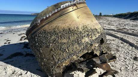 Resuelven el misterio del "peligroso" objeto que encalló en una playa australiana