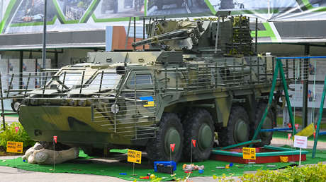 Moscú expone equipo bélico occidental capturado durante los combates