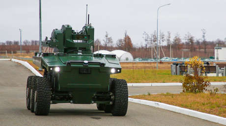 Revelan las nuevas habilidades del robot de combate ruso Marker