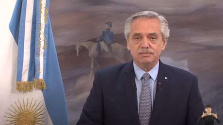 El presidente de Argentina, Alberto Fernández