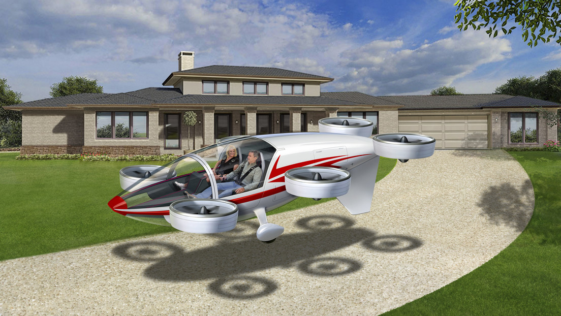 Diseñan coche eléctrico volador similar a un Tesla con propulsores probados por la NASA