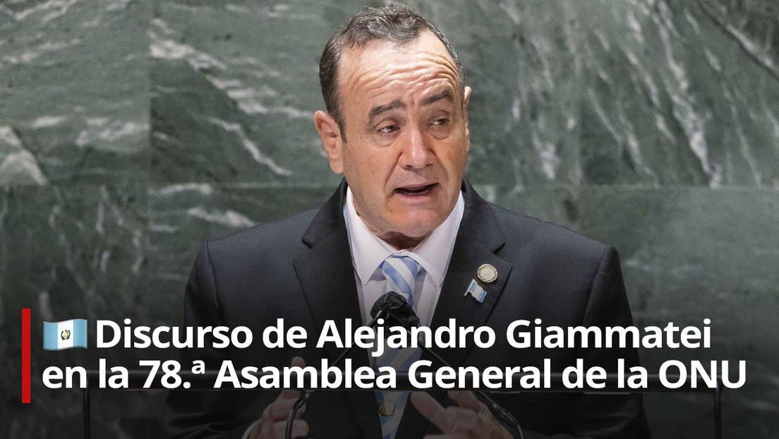Giammattei dice ante la ONU que entregará el poder "a quien resultó electo" en Guatemala