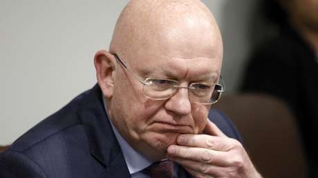 El representante permanente de Rusia ante la ONU, Vasili Nebenzia