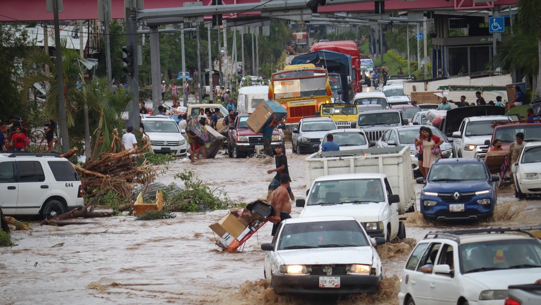 Emiten declaratoria de emergencia para el estado mexicano de Guerrero tras el paso del huracán Otis