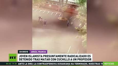 Detienen en Francia a un joven islamista presuntamente radicalizado por matar con cuchillo a un profesor