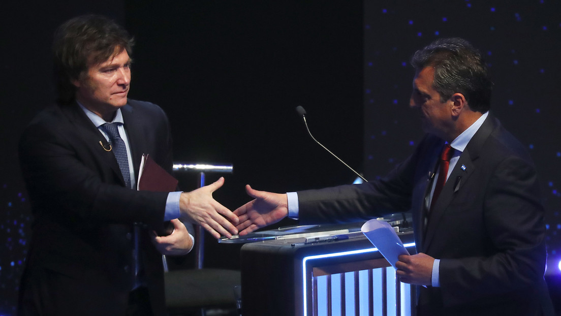Massa y Milei se vieron las caras por última vez antes del balotaje en un encendido debate