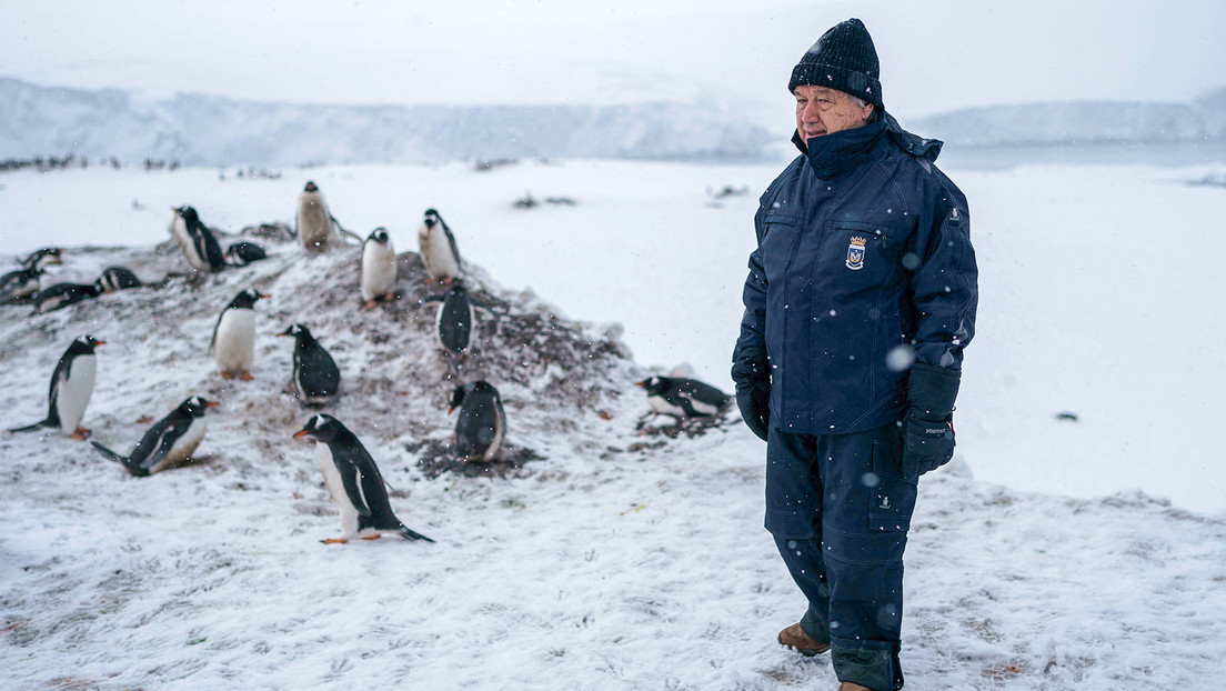 El secretario general de la ONU dice estar "alarmado" por la situación en la Antártida