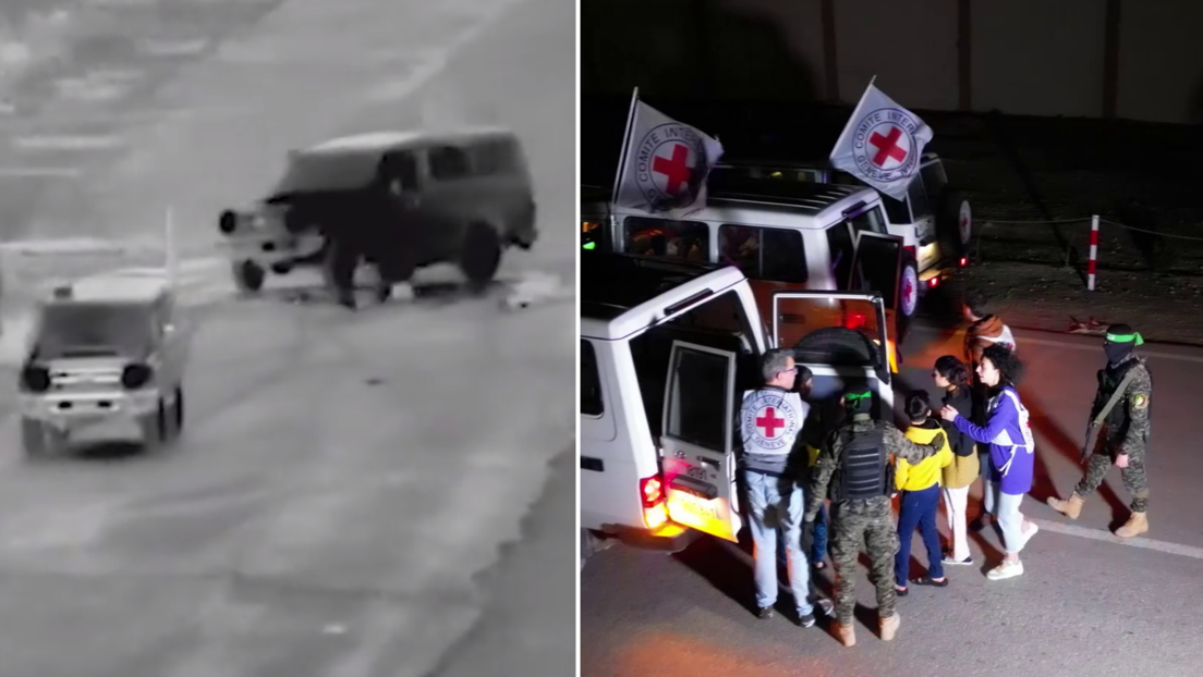 Momento de la llegada a Israel de rehenes liberados por Hamás (VIDEO)