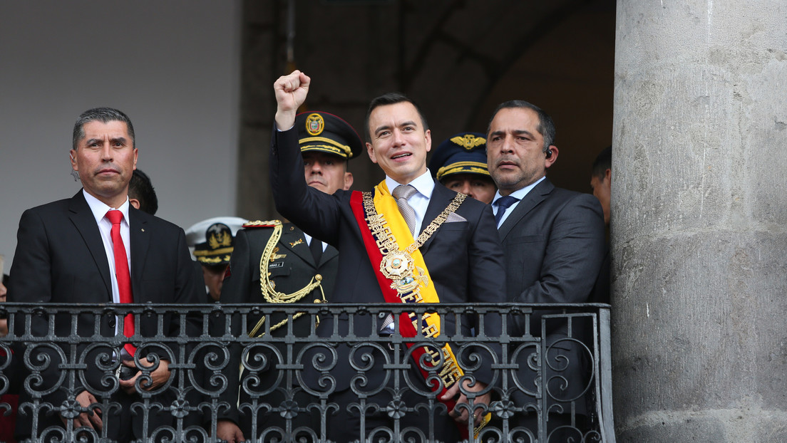 VIDEO: La investidura presidencial de Daniel Noboa se celebra con una marcha soviética de fondo