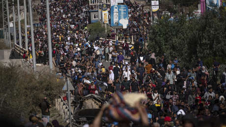 Evacuación masiva de habitantes de Gaza hacia el sur del enclave (VIDEO)
