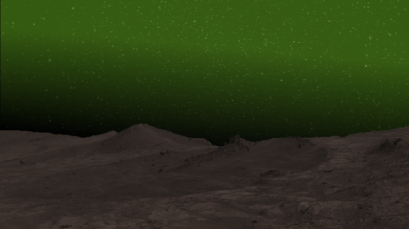 Se observa por primera vez un misterioso resplandor verde en la noche marciana