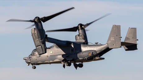 Un convertiplano militar estadounidense se estrella frente a una isla en el suroeste de Japón