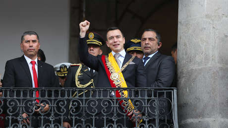 VIDEO: La investidura presidencial de Daniel Noboa se celebra con una marcha soviética de fondo