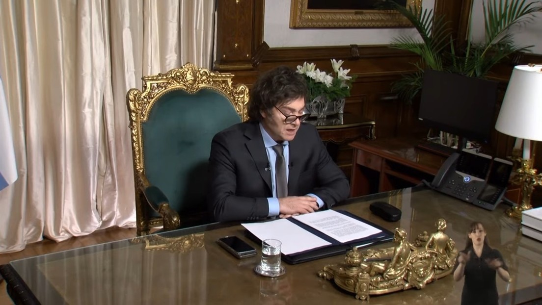 El presidente argentino, Javier Milei