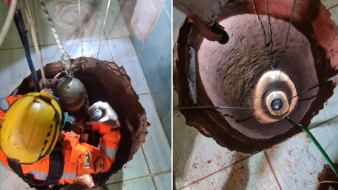 Sueña en que hay oro debajo de su cocina, cava un pozo de 40 metros y se cae en él