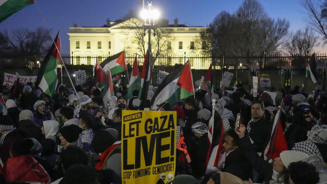 Evacuan a personal de la Casa Blanca por una manifestación propalestina