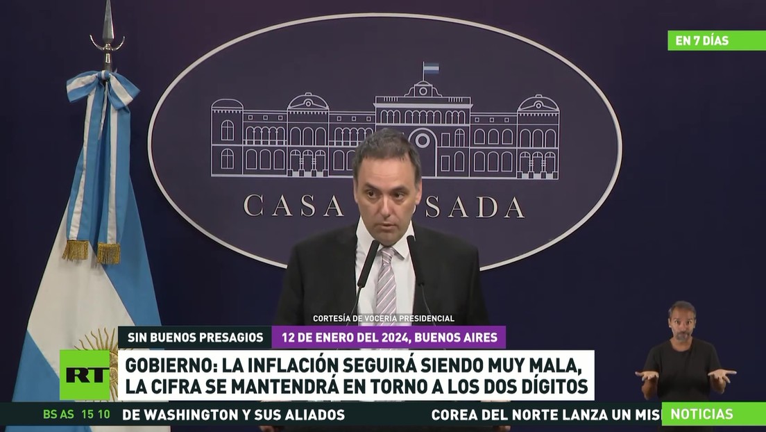 El Gobierno argentino pronostica que la inflación seguirá siendo muy mala y su cifra se mantendrá en torno a los dos dígitos