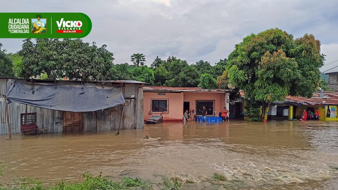 Lluvias torrenciales dejan a miles de personas afectadas en la costa de Ecuador