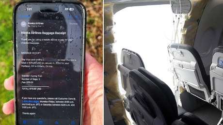 Encuentran intacto un iPhone que cayó de un avión del que se desprendió parte del fuselaje