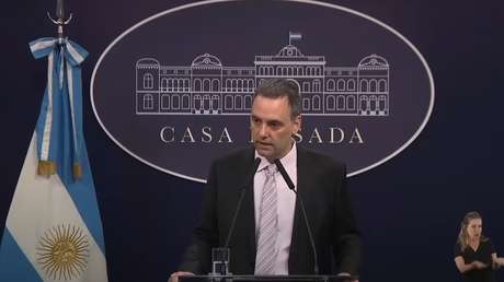 El vocero presidencial de Argentina, Manuel Adorni