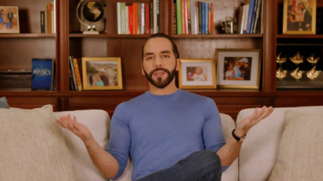 El presidente salvadoreño y candidato a la reelección inmediata, Nayib Bukele