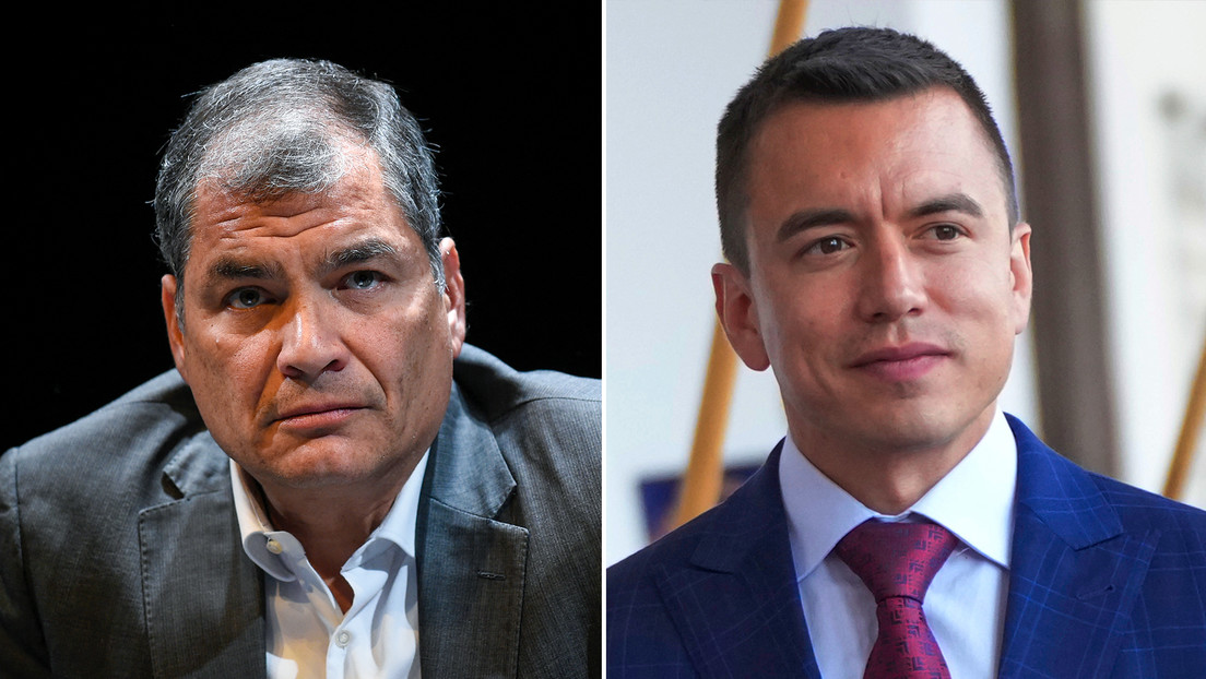 La razón por la que Correa afirma que Daniel Noboa es "presidente por casualidad" de Ecuador