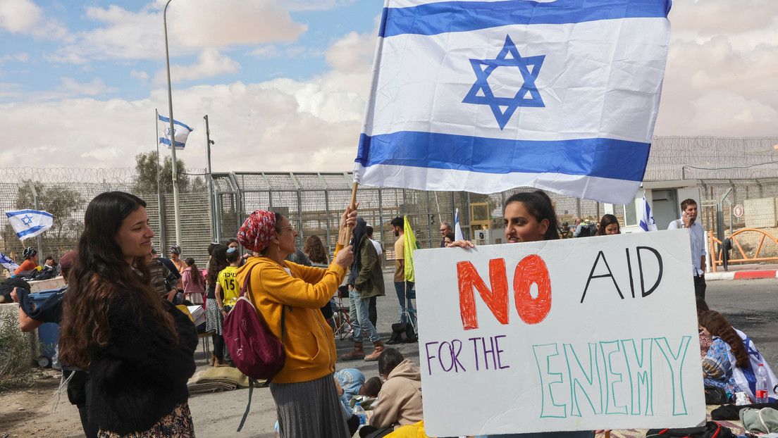 Manifestantes israelíes bloquean el ingreso de ayuda humanitaria a Gaza