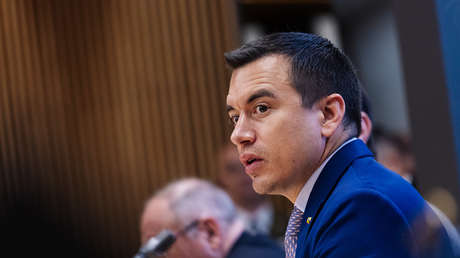 El presidente de Ecuador, Daniel Noboa