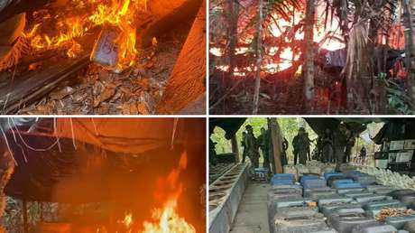 Venezuela destruye 4 campamentos asociados con la producción de cocaína