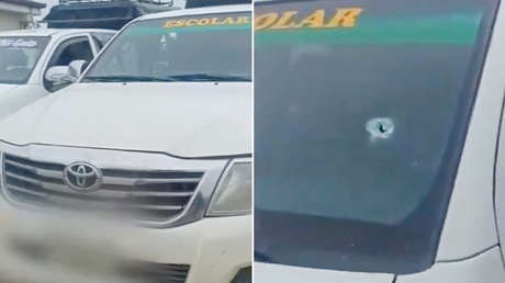 Balean un autobús escolar y asesinan a cuatro personas en un municipio rural en Colombia