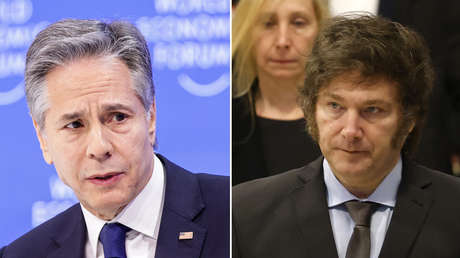 Confirman la próxima reunión entre Milei y Blinken en Buenos Aires