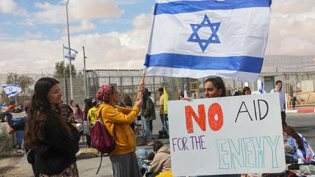 Manifestantes israelíes bloquean el ingreso de ayuda humanitaria a Gaza