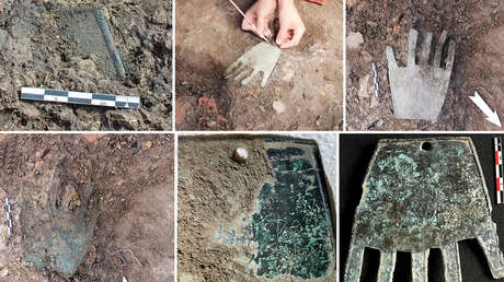 Descifran la misteriosa inscripción de una extraña mano de bronce de 2.000 años