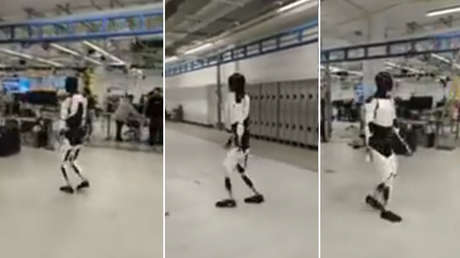 VIDEO: Musk muestra al androide de Tesla paseando por una fábrica