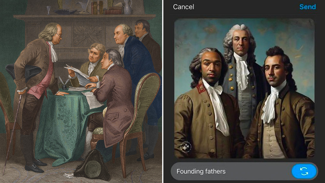 IA de Meta cambia la raza de los padres fundadores de EE.UU. (FOTOS)