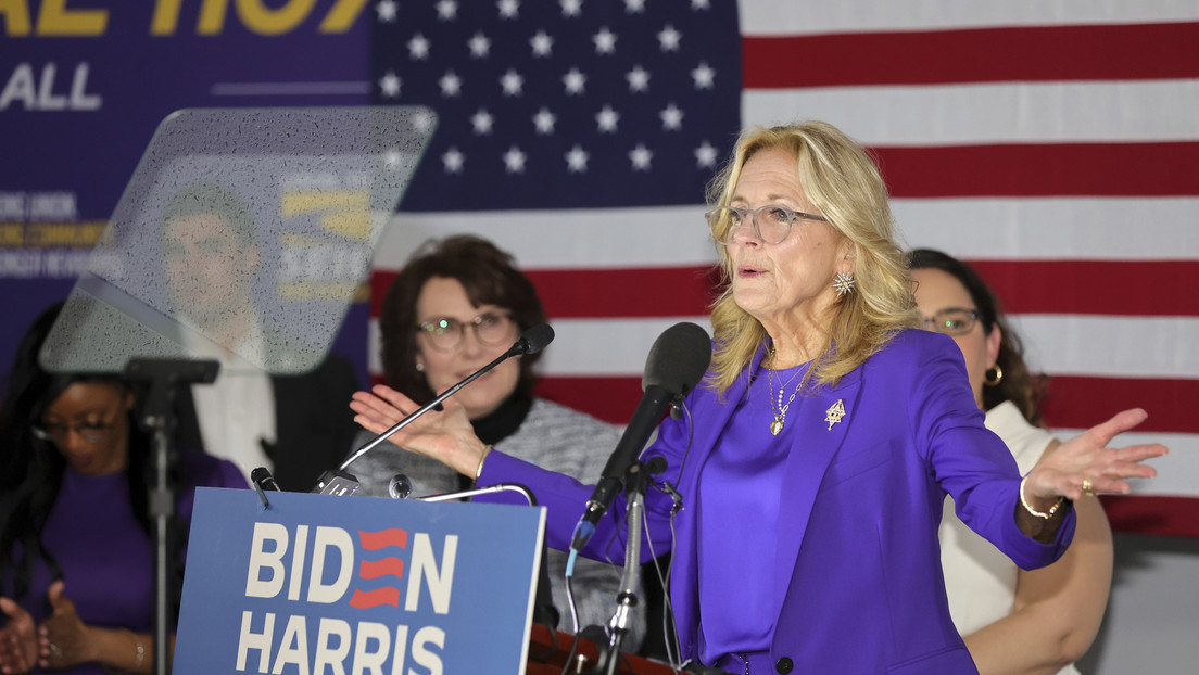 "¡Dejen de financiar a Israel!": abuchean a la esposa de Biden en un acto de campaña