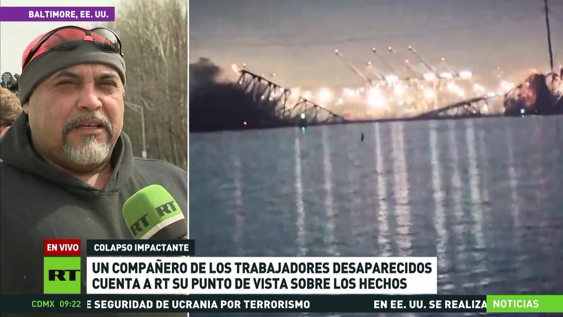 Rescatistas buscan a víctimas tras la caída de un puente en EE.UU.