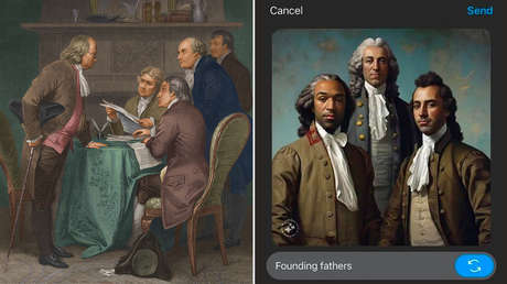 IA de Meta cambia la raza de los padres fundadores de EE.UU. (FOTOS)