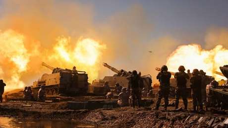 'Infierno de fuego' en ejercicios con artillería de Corea del Norte dirigidos por Kim Jong-un