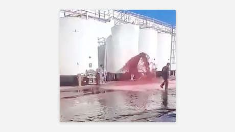 VIDEO: Torrente de vino tinto 'inunda' una bodega argentina