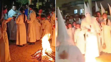 Fuego 'bendito' casi provoca la muerte de 13 personas en un municipio colombiano