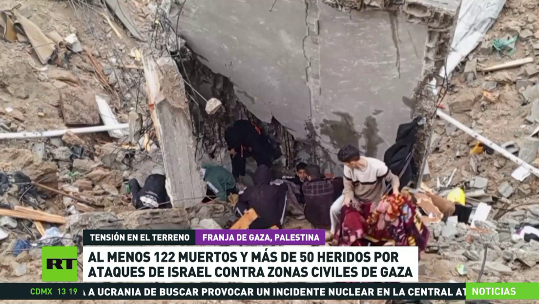 Al menos 122 muertos y más de 50 heridos por ataques de Israel contra Gaza
