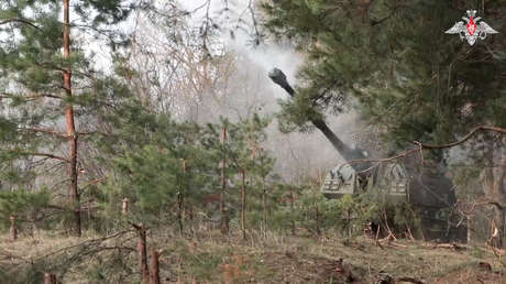 VIDEO: Obuses rusos aplastan posiciones de nacionalistas ucranianos