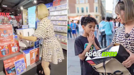 Un niño pide una nevera a una 'influencer' española pero ella le regala esto