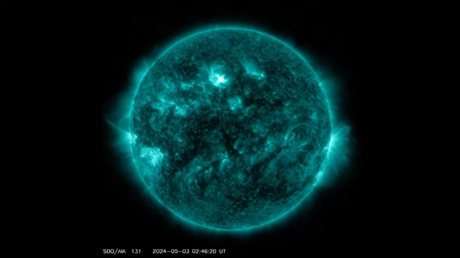 Registran potentes llamaradas en el Sol