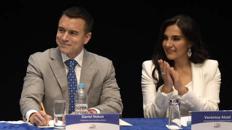 Noboa rompe el silencio sobre su vicepresidenta y justifica su envío a Israel